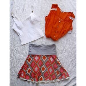 BCBGirls skirt and 2 tops bundle
